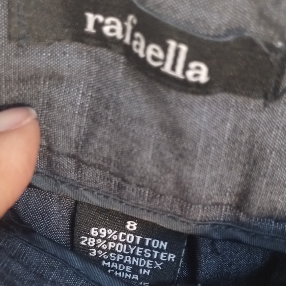 Women's Rafaella Blue Capris - Picture 6 of 9
